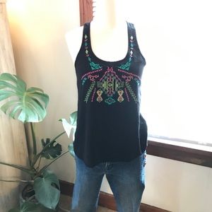 Aztec Embroidered Tank